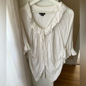 GRACIA unique white blouse size XS